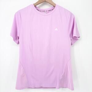Adidas Aeroready Lavender Pink Tee Medium Athletic Training Shirt Top Spring